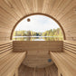SaunaLife Model E8W Sauna Barrel-Window ERGO Series Sauna Barrel 87"D x 81"H (Diameter) Rear Window