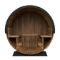 SaunaLife Model EE8GB Ergo Elegance Series Outdoor Sauna Barrel Kit, Glass Front, DIY, Paint Included, Up to 6 Persons
