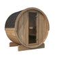 SaunaLife Model E6 Sauna Barrel ERGO-Series Backyard Sauna Barrel 59"x81", 3-person