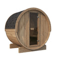 SaunaLife Model E6 Sauna Barrel ERGO-Series Backyard Sauna Barrel 59"x81", 3-person