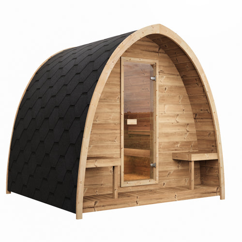 SaunaLife Model G3 Garden-Series Outdoor Home Sauna Kit, Up to 6 Persons