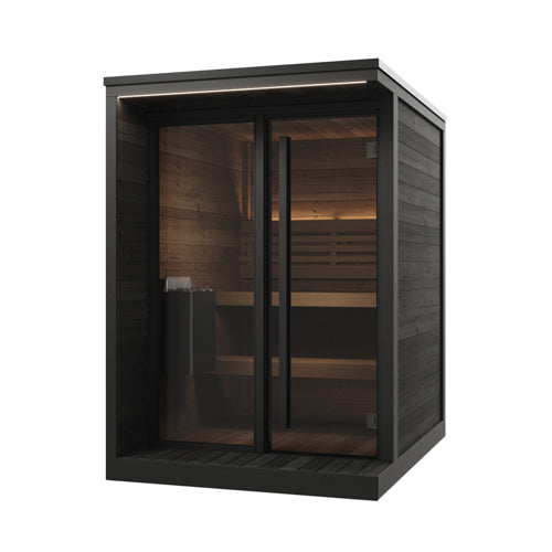 SaunaLife Model GL4B Garden Luxury Series Outdoor Home Sauna Kit, DIY, Paint Included, Up to 4 Persons