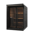 SaunaLife Model GL4B Garden Luxury Series Outdoor Home Sauna Kit, DIY, Paint Included, Up to 4 Persons