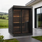 SaunaLife Model GL4B Garden Luxury Series Outdoor Home Sauna Kit, DIY, Paint Included, Up to 4 Persons