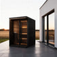 SaunaLife Model GL4B Garden Luxury Series Outdoor Home Sauna Kit, DIY, Paint Included, Up to 4 Persons