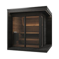 SaunaLife Model GL6B Garden Luxury Series Outdoor Home Sauna Kit, DIY, Paint Included, Up to 6 Persons