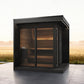 SaunaLife Model GL6B Garden Luxury Series Outdoor Home Sauna Kit, DIY, Paint Included, Up to 6 Persons