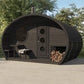 SaunaLife Model G11B Garden Series Outdoor Home Sauna Suite Kit, DIY, Paint Included, Up to 8 Persons