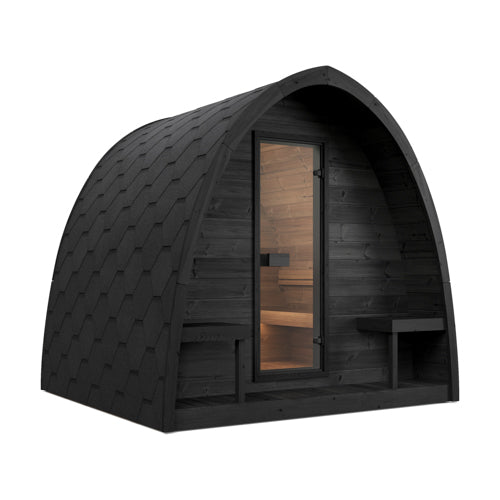 SaunaLife Model G3B Garden Series Outdoor Home Sauna Kit, DIY, Paint Included, Up to 6 Persons