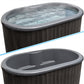 SaunaLife Model S2B 2-Person Cold/Hot Immersion Tub, Black