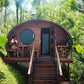 SaunaLife Model G11 Garden Series Outdoor Home Sauna Suite Kit, Up to 8 Persons