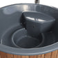 SaunaLife Model S6N Soak-Series Home Wood-Burning Hot Tub, Natural, Up to 7 Persons