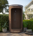 SaunaLife Barrel Shower Model R3 Rain-Series Outdoor Barrel Shower Kit 53"Wx90"H