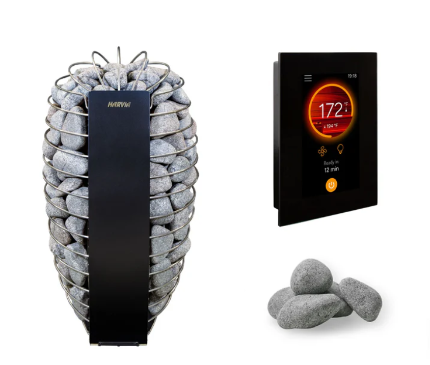 Harvia Spirit Sauna Heater With Rocks and WiFi Control