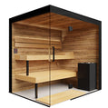 ThermaSol Lumaria Sauna Cabin Indoor Sauna Kit, Front/Side Glass, Up to 5 Persons