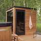 ThermaSol Nordic Dawn Fully Assembled Outdoor Sauna, Nordic Pine, Up to 4 Persons