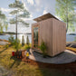 ThermaSol Solaris Sauna Cabin Fully Assembled Outdoor Sauna, Solar-Powered, 2 to 5 Person