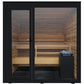 ThermaSol Spectra Sauna Cabin Fully Assembled Outdoor Sauna, Tinted Glass-Front, Up to 4 Persons