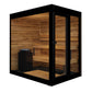 ThermaSol Vera Sauna Cabin Fully Assembled Outdoor Sauna, Tinted Parsol Glass, Up to 3 Persons