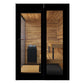 ThermaSol Vera Sauna Cabin Fully Assembled Outdoor Sauna, Tinted Parsol Glass, Up to 3 Persons