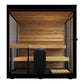 ThermaSol Vue Sauna Cabin Fully Assembled Outdoor Sauna, Mirrored Glass, Up to 4 Persons