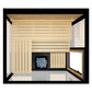 ThermaSol Vue Sauna Cabin Fully Assembled Outdoor Sauna, Mirrored Glass, Up to 4 Persons