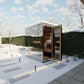 ThermaSol Vue Sauna Cabin Fully Assembled Outdoor Sauna, Mirrored Glass, Up to 4 Persons