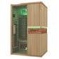 Blisspod | Milano | Full Spectrum Sauna Canadian Hemlock Ultra Low EMF | 6 Far Infrared & Red Glass Heater & Chromotherapy | 2 Person