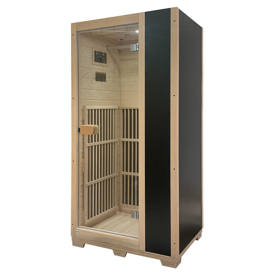 Blisspod | Vienna | Far Infrared Sauna | Canadian Hemlock Very Low EMF | 72.8"H x 35.4"W x 25.6"D | 1 Person