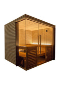 Harvia Lindea View - Thermo-Lime Wood, 2-6 Person, Indoor Sauna