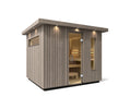 KOHLER C2™ OUTDOOR SAUNA, LARGE - WEATHERED GREY SPRUCE EXT/SPRUCE INT-SSEATS UP TO 6 PEOPLE