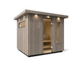 KOHLER C2™ OUTDOOR SAUNA, MEDIUM - WEATHERED GREY SPRUCE EXT/SPRUCE INT-SEATS UP TO 5 PEOPLE