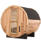 Blisspod | Prague | Canadian Red Cedar Outdoor Steam Barell Sauna | Full Glass Back