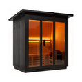 Custom 8-Person Luxury Canadian Red Cedar Outdoor Steam Sauna With Heater And Stones [Made-To-Order]