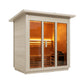 Custom 6-Person Luxury Spruce Outdoor Steam Sauna With Heater And Stones [Made-To-Order]