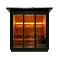 Custom 8-Person Luxury Canadian Hemlock Outdoor Steam Sauna With Heater And Stones [Made-To-Order]