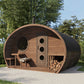 SaunaLife Model G11 Garden Series Outdoor Home Sauna Suite Kit, Up to 8 Persons