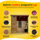 Monticello 4-Person Hemlock Infrared Sauna with 9 Carbon Heaters