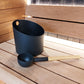 KOLO Sauna Set 4 Sauna Bucket and Ladle Set, Bamboo/Aluminum, 1 Gal