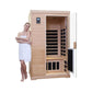 Thermora Ivara Luxury 2-Person Hemlock Wood FAR Infrared Sauna Room
