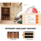 Thermora Valen Luxury 2-Person Low EMF FAR Infrared Heat Wood Home Personal Spa Sauna