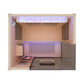 Thermora Pandora Premium 2-Person Indoor Infrared Sauna With Red Light Therapy And Himalayan Salt Rocks