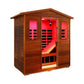 Thermora Vanta Luxury 3-Person Outdoor Mahogany Full Spectrum Ultra-Low EMF FAR Infrared Sauna With Chromotherapy And Bluetooth Speakers (SAK83460)