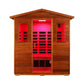 Thermora Vanta Luxury 3-Person Outdoor Mahogany Full Spectrum Ultra-Low EMF FAR Infrared Sauna With Chromotherapy And Bluetooth Speakers (SAK83460)