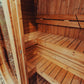 Premium 3-Person Outdoor Scandinavian ThermoWood Cube Sauna Kit With LED Lighting