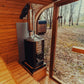Premium 6-Person Outdoor Scandinavian ThermoWood Cube Sauna Kit With LED Lighting