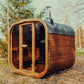Premium 6-Person Outdoor Scandinavian ThermoWood Cube Sauna Kit With LED Lighting