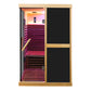 Thermora Premium Large 2-Person V-Shaped FAR Infrared Sauna Room With Double Glass Doors