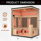 Ember 4-Person Full-Spectrum Infrared Sauna With Himalayan Salt Panels
