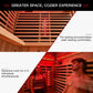 Ember 4-Person Full-Spectrum Infrared Sauna With Himalayan Salt Panels